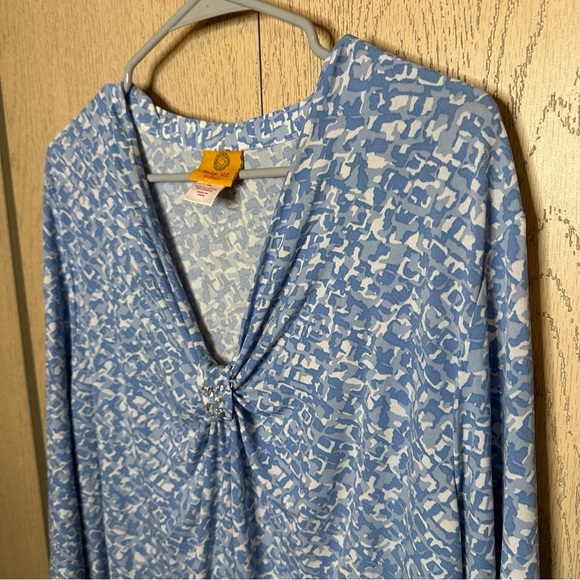 Ruby Rd Blue Blouse 1X - Picture 3 of 9
